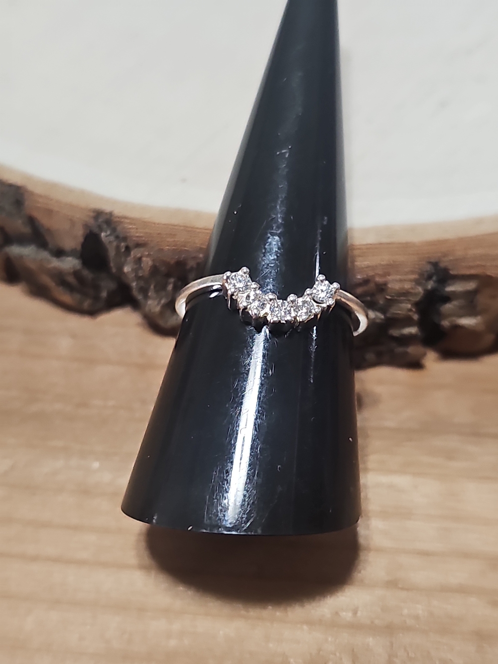 Delicate Rose Gold Halo Diamond Ring - Women Jewelry